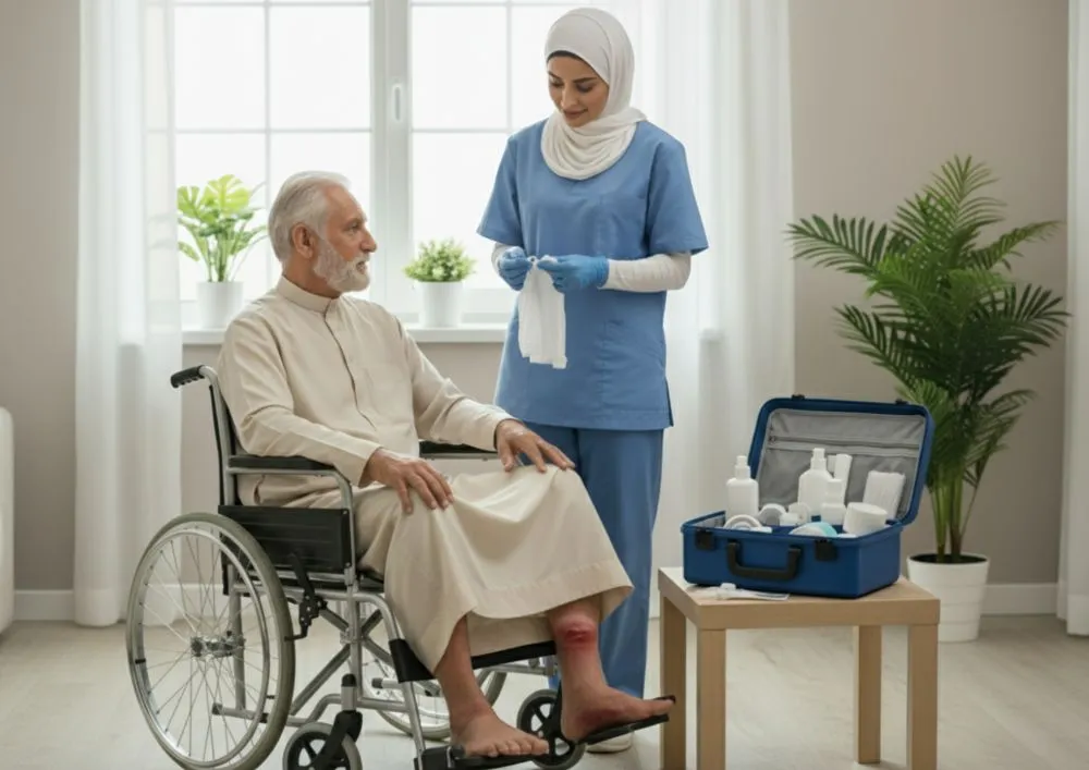 رعاية قرحة الفراش في المنزل بالرياض