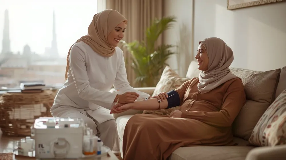 سحب عينات من المنزل بالرياض