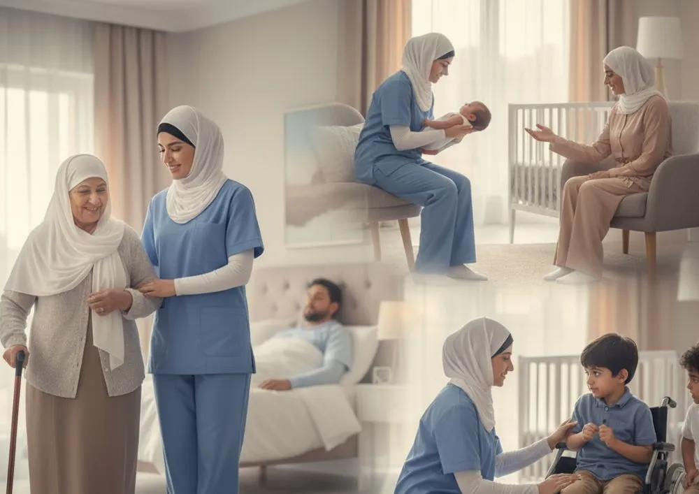 مرافقة طبية منزلية بالرياض