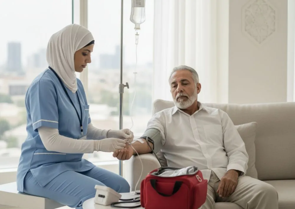 الحقن الوريدية المنزلية بالرياض