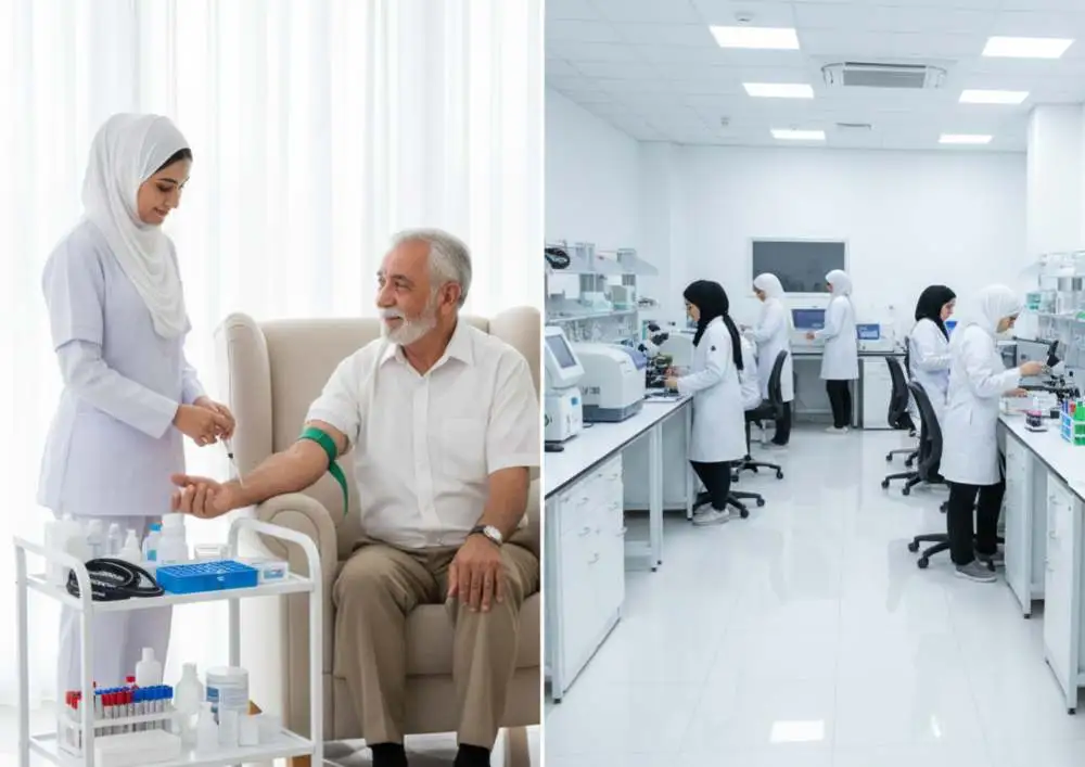 الفرق بين التحاليل المنزلية والمختبر بالرياض