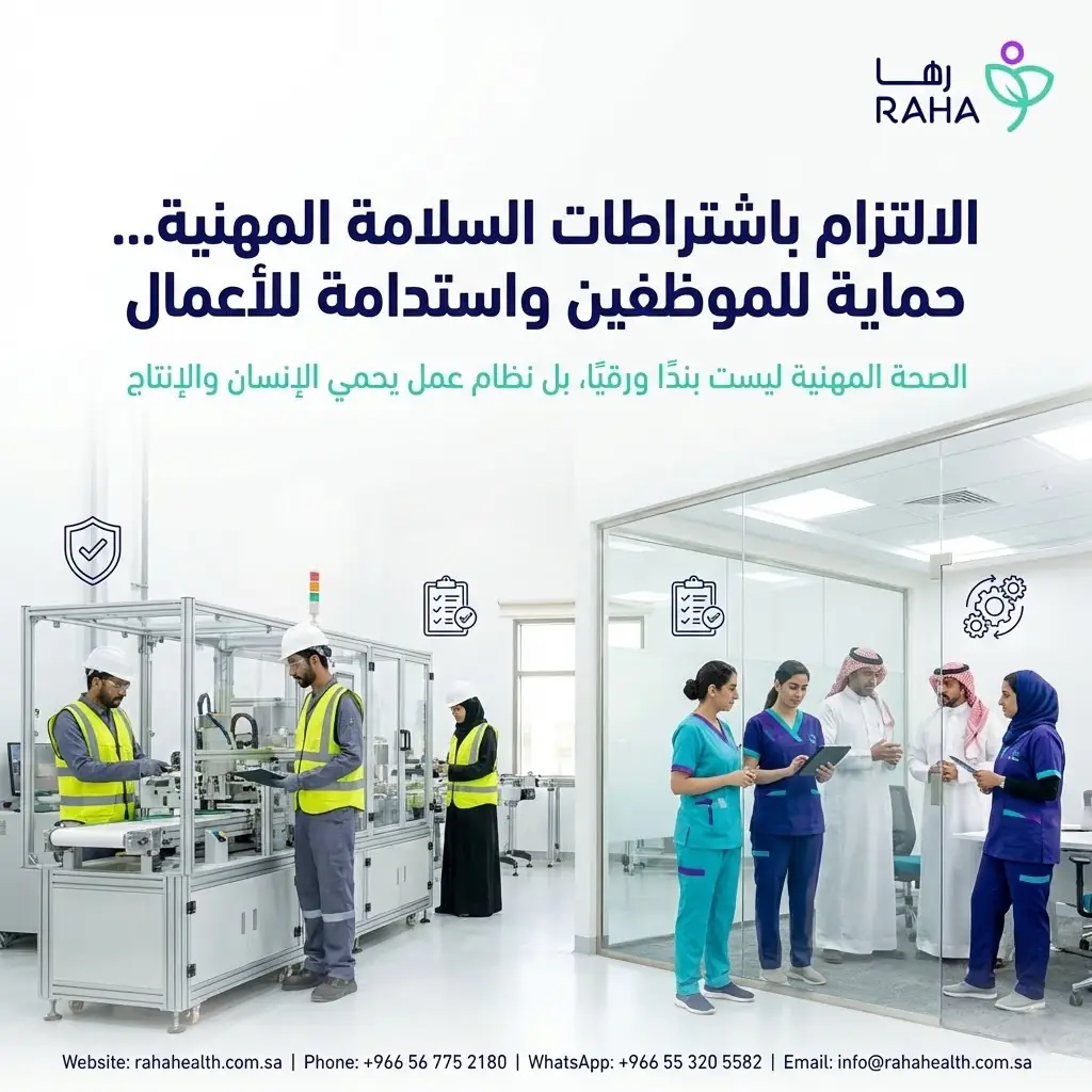 اشتراطات السلامة المهنية للمنشآت | التزامك يبدأ مع رها الصحية