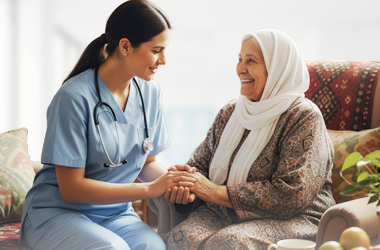 المرافق الطبي والممرضة المنزلية