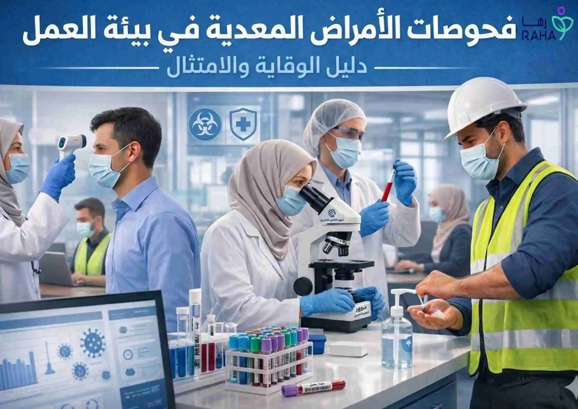 فحوصات الأمراض المعدية في بيئة العمل | دليل الوقاية والامتثال