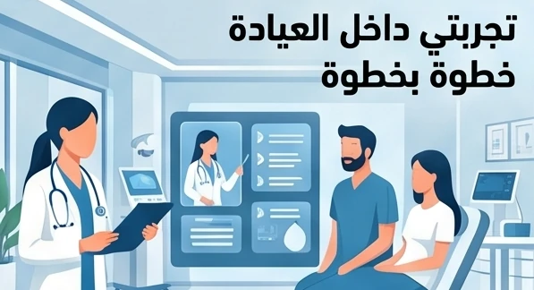 تجربتي داخل العيادة خطوة بخطوة