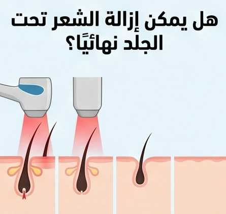 هل يمكن إزالة الشعر تحت الجلد نهائيًا؟