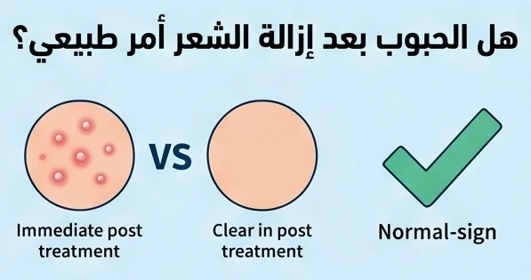 هل الحبوب بعد إزالة الشعر أمر طبيعي؟