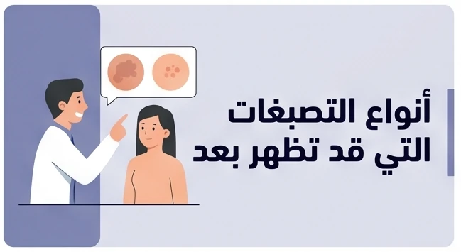 أنواع التصبغات التي قد تظهر بعد الليزر