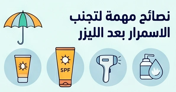 نصائح مهمة لتجنب الاسمرار بعد الليزر