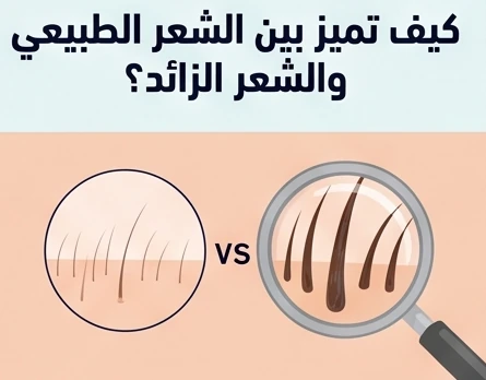 كيف تميز بين الشعر الطبيعي والشعر الزائد؟