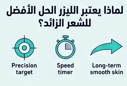 لماذا يعتبر الليزر الحل الأفضل للشعر الزائد؟