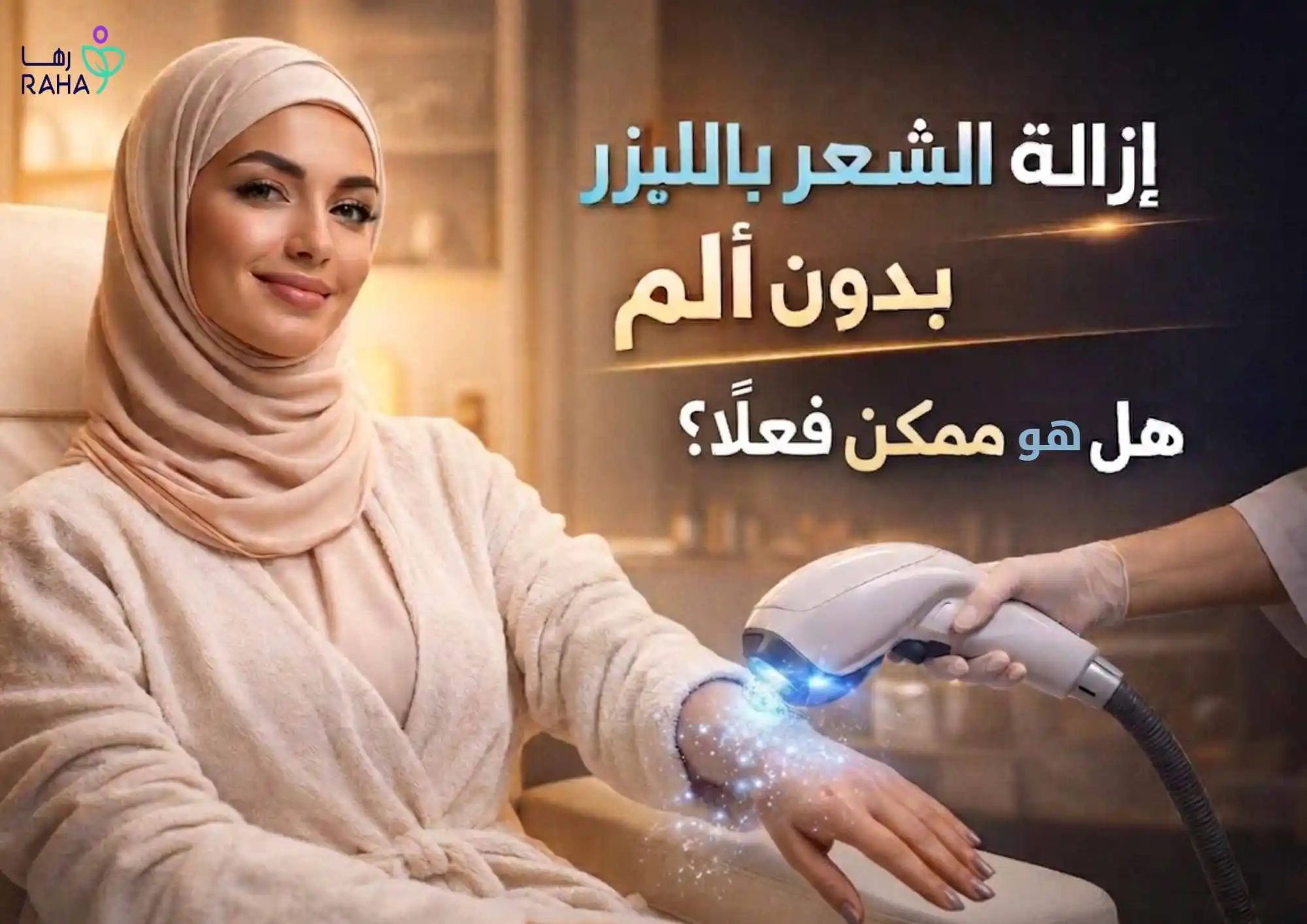 إزالة الشعر بالليزر بدون ألم | هل هو ممكن فعلًا؟