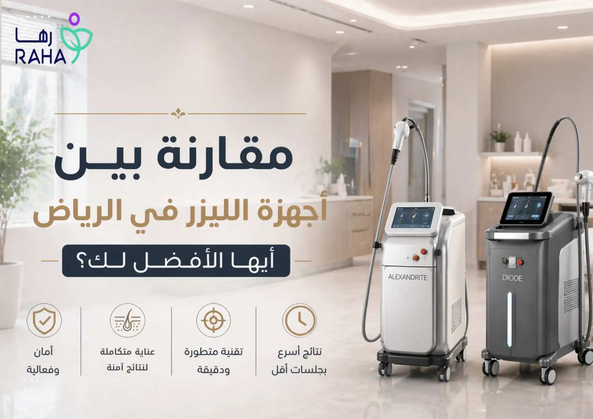 مقارنة بين أجهزة الليزر في الرياض | أيها الأفضل لك؟